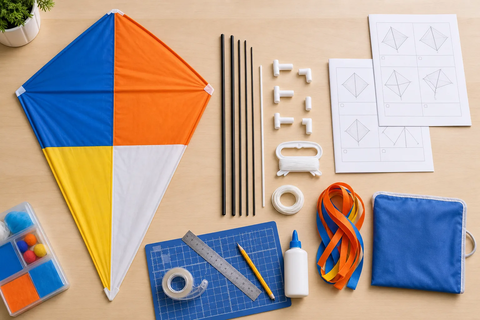 customizable promotional kites at a corporate outdoor event